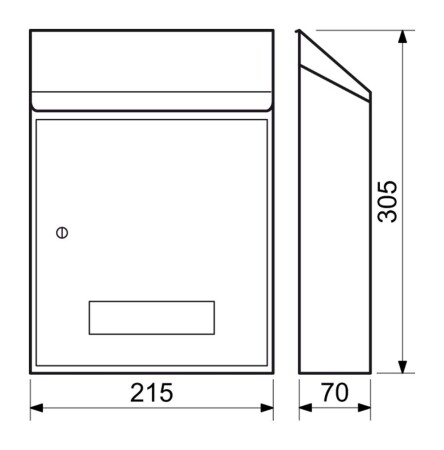 Poštová schránka RICHTER BK.33.CM (čierna matná)