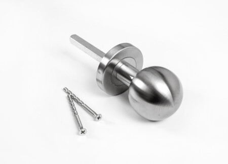 Gombík ROSTEX s kruhovou rozetou (nerez mat)