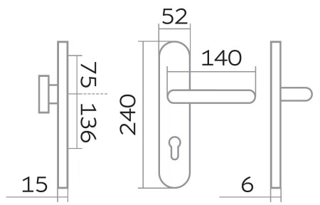 Bezpečnostné kovanie TWIN ALPHA DEF (F9)