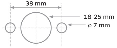 Dverové kovanie TWIN ALLEGRA 1618 FAST LOCK (XR - NEREZOVÁ VÝPLŇ)