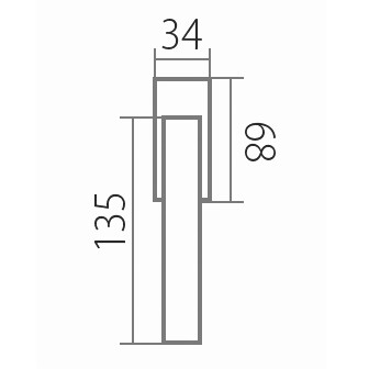 Okenné kovanie TWIN BLADE P1500 HR RO - 4 pol. 45mm (CH - chróm lesklý)