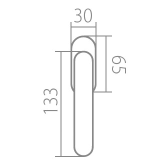 Okenné kovanie TWIN INNER P 660 RO - 4 polohy (CH-SAT)