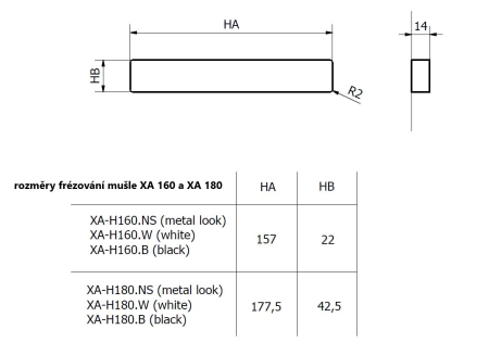 MUŠĽA TWIN XA-H 180 (CM)