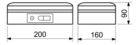 Oceľová pokladnička s páčkou RICHTER LC.200 (čierna matná)