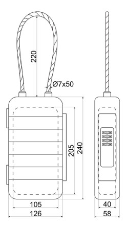 Mobilná vodotesná bezpečnostná schránka (depozit) KB.G13