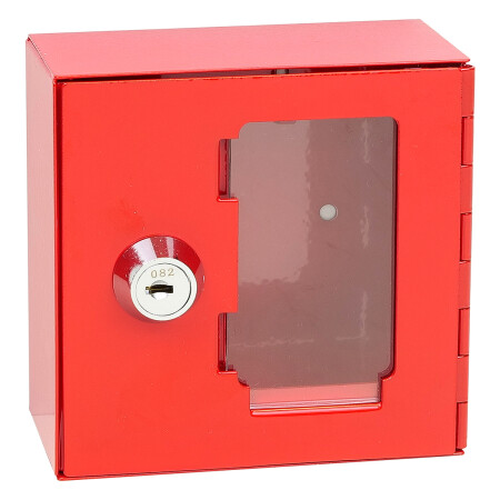 Požiarna oceľová skrinka so sklom na spoločný uzáver - SU RICHTER TS.1010.G.SU (červená)
