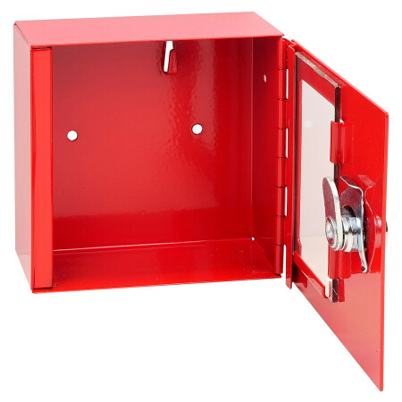 Požiarna oceľová skrinka so sklom na spoločný uzáver - SU RICHTER TS.1010.G.SU (červená)