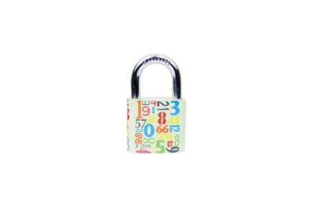 Klasický liatinový zámok s farebnou potlačou RICHTER RV.OVAL.38.JU4