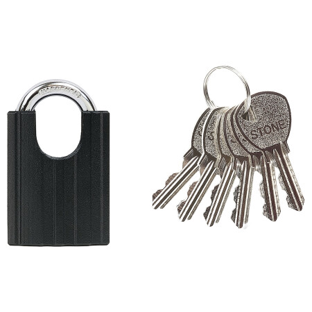 Oceľový visiaci zámok s krytom strmeňa RICHTER RV.STONE.38