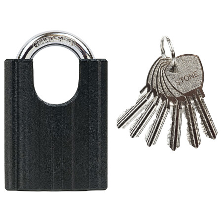 Oceľový visiaci zámok s krytom strmeňa RICHTER RV.STONE.63