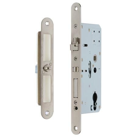 Zadlabací samozamykací zámok RICHTER s panikovou funkciou „E“, pre kovanie gule/kľučka.Z.302-SZ.PA.KO.72/55/20.PL