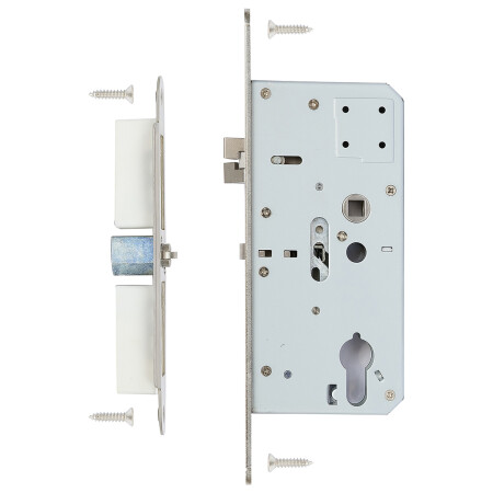 Zadlabací samozamykací zámok RICHTER s panikovou funkciou „E“, pre kovanie gule/kľučka.Z.302-SZ.PA.KO.72/55/20.PL