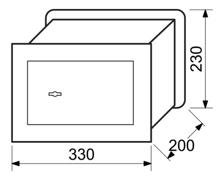 Oceľový sejf pre zamurovaný RICHTER RS.23.SK