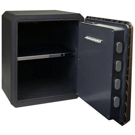 Oceľový sejf s elektronickým zámkom na číselný kód a odtlačok prsta RICHTER RS.45.LUX.FIN