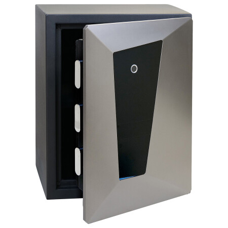 Oceľový trezor v protipožiarnom prevedení s elektronickým zámkom na odtlačok prsta RICHTER RS.45.DE.FIN.FF