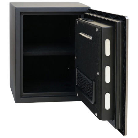 Oceľový trezor v protipožiarnom prevedení s elektronickým zámkom na odtlačok prsta RICHTER RS.45.DE.FIN.FF
