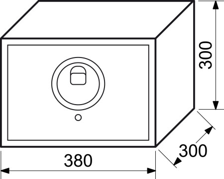 Oceľový trezor s elektronickým zámkom na odtlačok prsta RS.30R.FIN