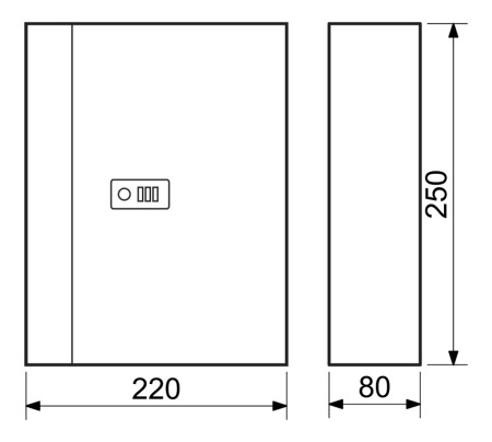 Oceľová skriňa na kľúče s kódovým zámkom RICHTER TS.28.SED