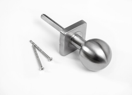 Gombík ROSTEX so štvorcovou rozetou (nerez mat)