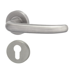 Dverné kovanie HOLAR MT 04 s guľatou rozetou (nerez)