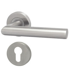 Dverné kovanie HOLAR s guľatou rozetou MT 11 (nerez)