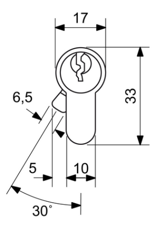 Cylindrická bezpečnostná vložka s prestupovou spojkou RICHTER EURO SECURE R3