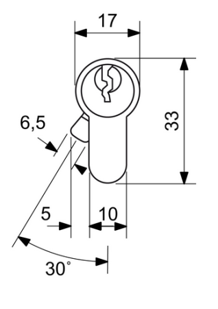 Cylindrická bezpečnostná obojstranná vložka RICHTER EURO SECURE R3