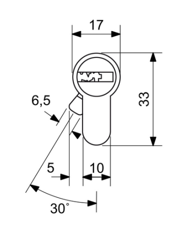 Cylindrická bezpečnostná vložka RICHTER EURO XSTAR R4