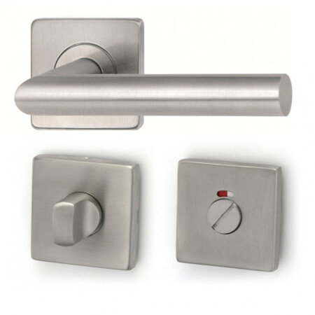 Dverné kovanie HOLAR MT 00 s hranatou rozetou (nerez)