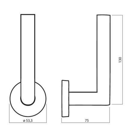 Dverné kovanie HOLAR MT 00 s oválnou rozetou (nerez)