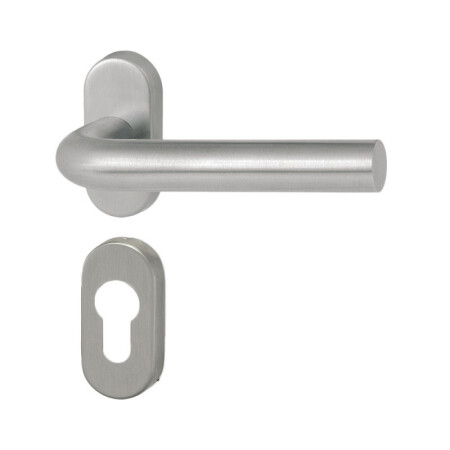Dverné kovanie HOLAR MT 01 s oválnou rozetou (nerez)