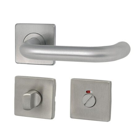 Dverné kovanie HOLAR MT 02 s hranatou rozetou (nerez)