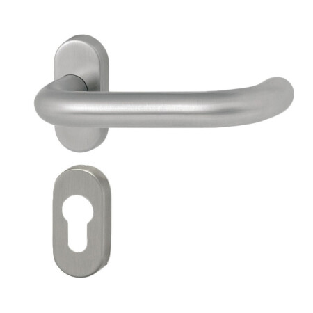 Dverné kovanie HOLAR MT 02 s oválnou rozetou (nerez)