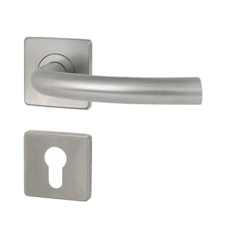 Dverné kovanie HOLAR MT 03 s hranatou rozetou (nerez)