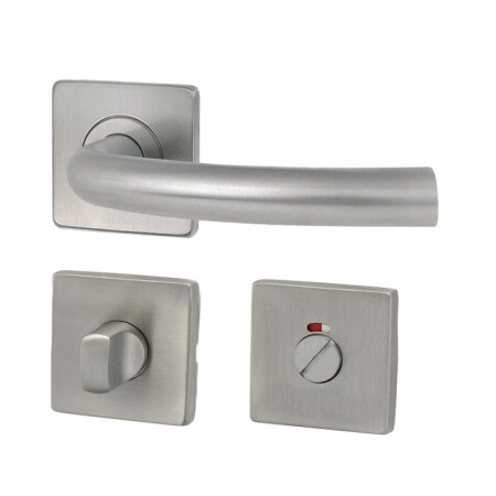 Dverné kovanie HOLAR MT 03 s hranatou rozetou (nerez)