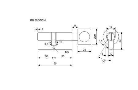 Slepá vložka s gombíkom RICHTER RB