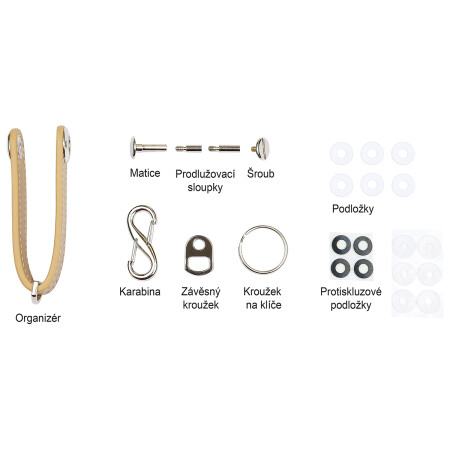 Kožená kľúčenka Richter RP.ORGANIZER.B.HND