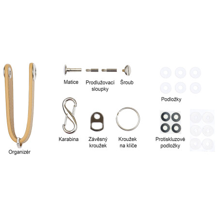 Kožená kľúčenka Richter RP.ORGANIZER.HND