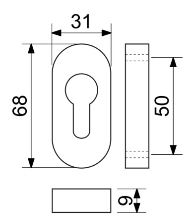 Dverná rozeta RICHTER RK.F.RO.PZ.CE