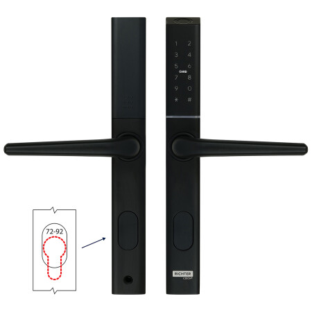 Digitálna kľučka Richter DH.S3B-C.CE (čierna)