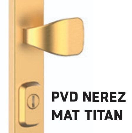 Bezpečnostné kovanie ROSTEX RN1 FONDI (NEREZ MAT TITAN)