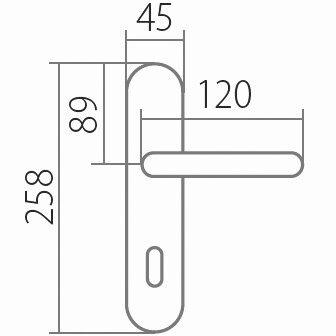 Dverové kovanie TWIN AMADEUS BA 1360 (A)