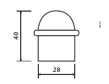 Dverná zarážka TWIN G 1001 (A, NI-SAT, F1, F9, F4,CM)